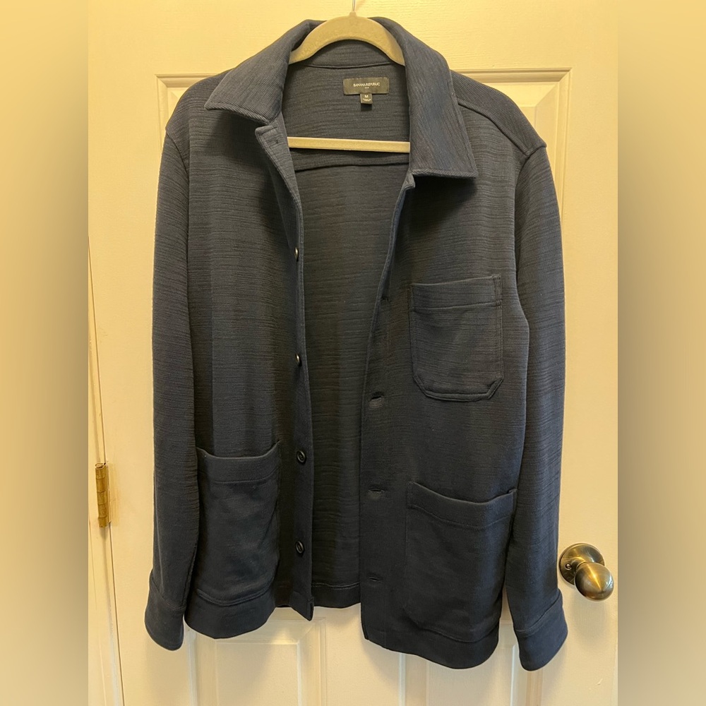 Banana Republic Men's Deep Blue Shirt Jacket